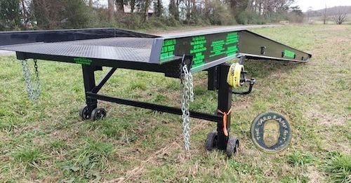 Mid-State Mobile Yard Ramp, Hand-Crank, 25K Capacity, 96" Wide, 36' Long