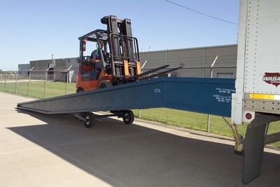 Bluff All Steel Mobile Yard Ramp in Texas, 20K Capacity, 84 Bluff All Steel Mobile Yard Ramp in Texas, 20K Capacity, 84