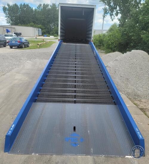 Bluff All Steel Mobile Forklift Ramp in Indiana, 20K Capacity, 84