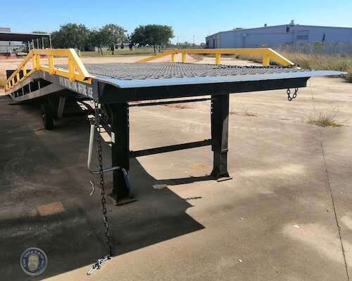 Used All Steel Mobile Yard Ramp in Texas, 24K Capacity, 90