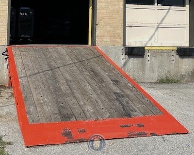 Steel Frame and Wood Slat Deck Stationary Equipment Ramp in Kansas, 20K Capacity, 100