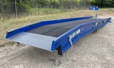 Bluff All Steel Mobile Forklift Ramp in Texas, 20K Capacity, 84