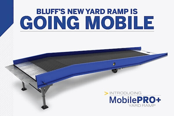 Bluff MobilePRO+ Yard Ramp, Hydraulic, 16K Capacity, 84" Wide, 36 ft Long