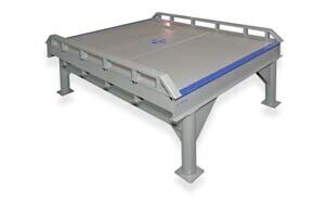 Bluff Steel Platform with Fixed Legs, 30K-lb Capacity, 8 ft Wide, 8 ft Long