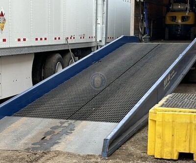 Bluff All Steel Mobile Forklift Ramp in Colorado, 20K Capacity, 84