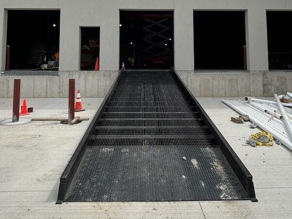 Mid-State Stationary Steel Stationary Dock Ramp in Kentucky, 20K Capacity, 96" Width, 30' Length