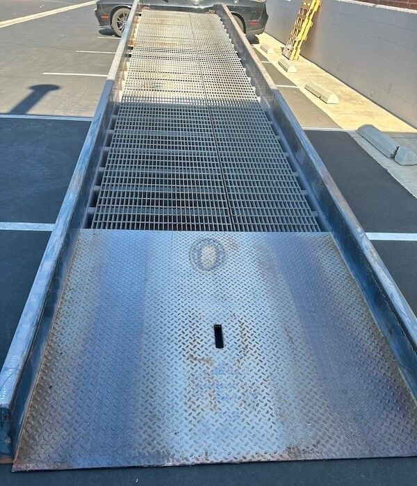 Bluff Mobile Steel Dock Ramp in California, 16K Capacity, 70" Width, 36' Length