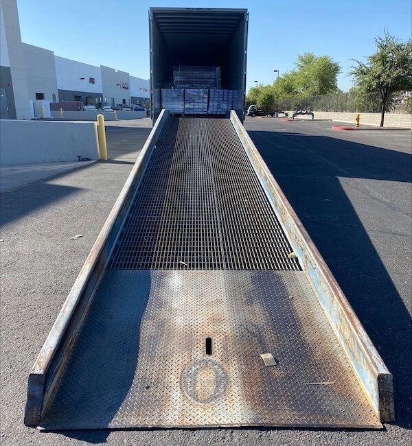 Bluff Mobile Steel Dock Ramp in Arizona, 16K Capacity, 70" Width, 36' Length