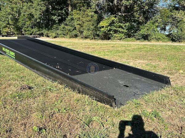 Mid-State Mobile All-Purpose Yard Ramp, Hand-Crank, 20K Capacity, 96" Wide, 40' Long