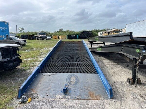 Bluff MobilePRO Steel Yard Ramp for Sale in Florida, Hand Crank, 20K Capacity, 96&quot; Wide, 36 ft Long