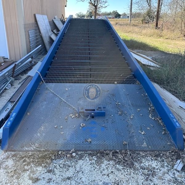 Used Mobile Steel Yard Ramp in Texas, 20K Capacity, 84" Width, 36' Length