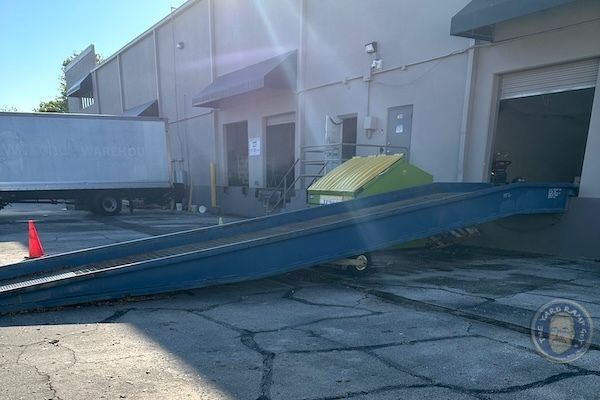 Bluff Used Mobile Steel Yard Ramp in Florida, 16K Capacity, 84" Width, 36' Length