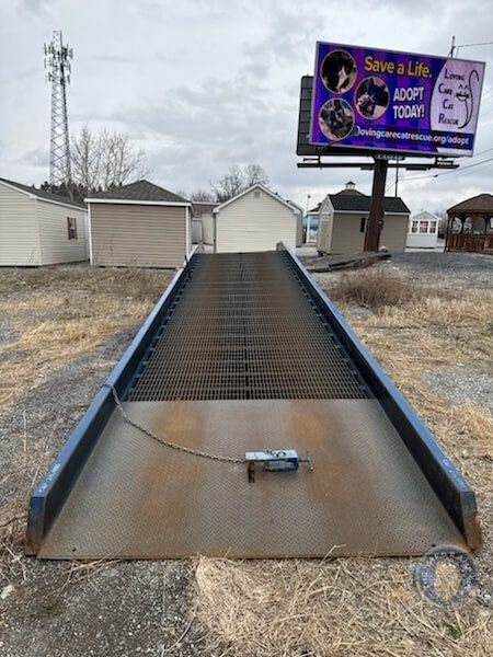Bluff Mobile Forklift Ramp in Pennsylvania, 20K-lb Cap, 84&quot; W, 36&#39; L