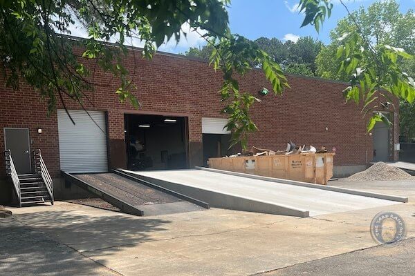 Mid-State Stationary Steel Yard Ramp in North Carolina, 20K Capacity, 96" Width, 30' Length
