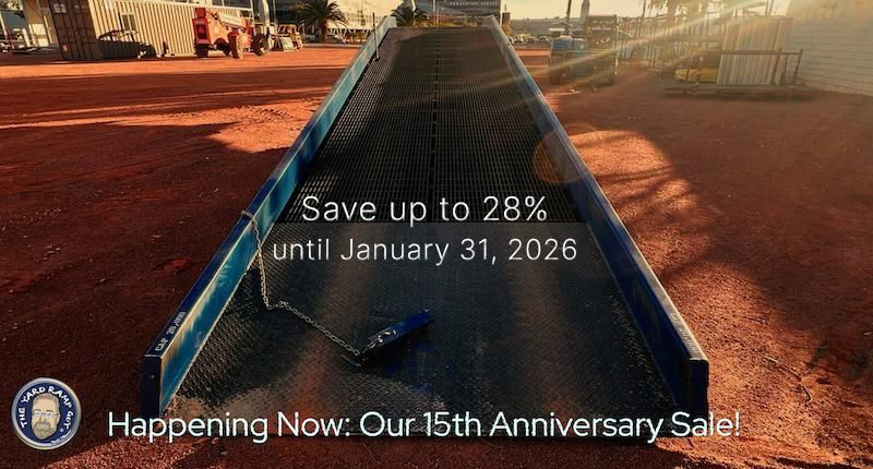 Portable Steel Yard Ramp Sale, 20K-lb Cap | North Carolina