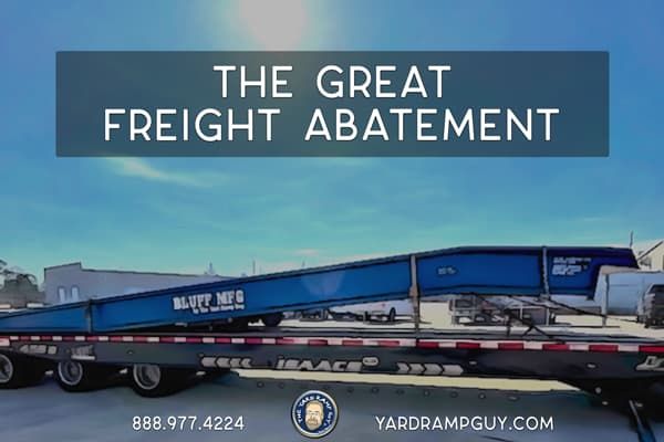 Bluff All Steel Mobile Yard Ramp in Florida, 20K Capacity, 84" Width, 36' Length