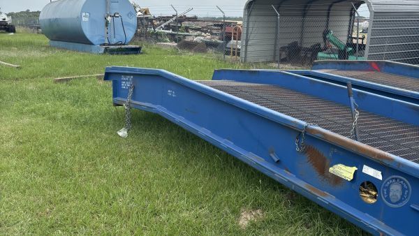 Bluff All Steel Mobile Forklift Ramp in Texas, 20K Capacity, 84" Width, 36' Length