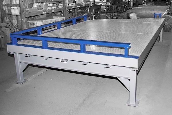 Bluff Steel Platform with Fixed Legs, 20K-lb Capacity, 8 ft Wide, 10 ft Long Bluff Steel Platform with Fixed Legs, 20K-lb Capacity, 8 ft Wide, 10 ft Long