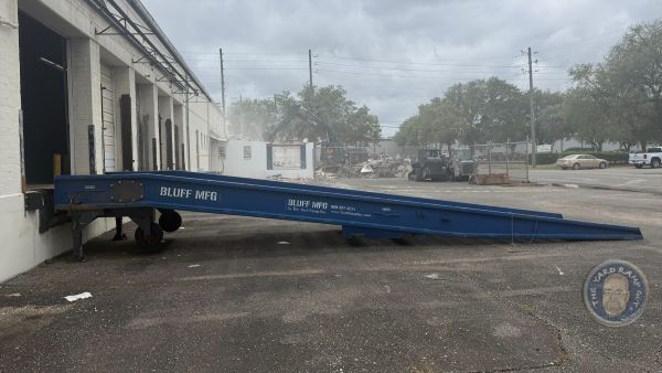 Bluff MobilePRO Yard Ramp for Sale in Florida, Hand Crank, 20K Capacity, 96" Wide, 36 ft Long