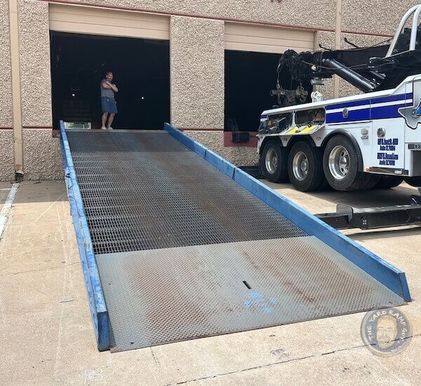 Stationary All-Steel Dock Ramp  in Texas, 20K Capacity, 108" Width, 30' Length
