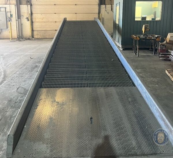 Bluff Portable Steel Yard Ramp 36' Long in Pennsylvania Bluff Portable Steel Yard Ramp 36' Long in Pennsylvania