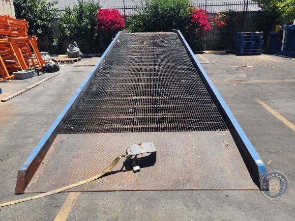 Portable Steel Yard Ramp 94in Wide in California Portable Steel Yard Ramp 94in Wide in California