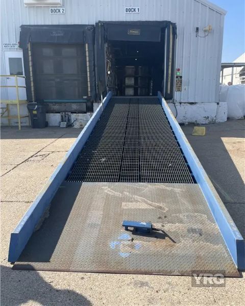 Used Mobile Steel Dock Ramp for Sale in Texas, 20K-lb Capacity Used Mobile Steel Dock Ramp for Sale in Texas, 20K-lb Capacity