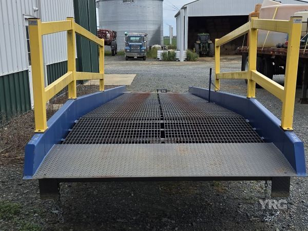 Bluff All Steel Portable Yard Ramp with Handrails in Pennsylvania, 20K lb Cap