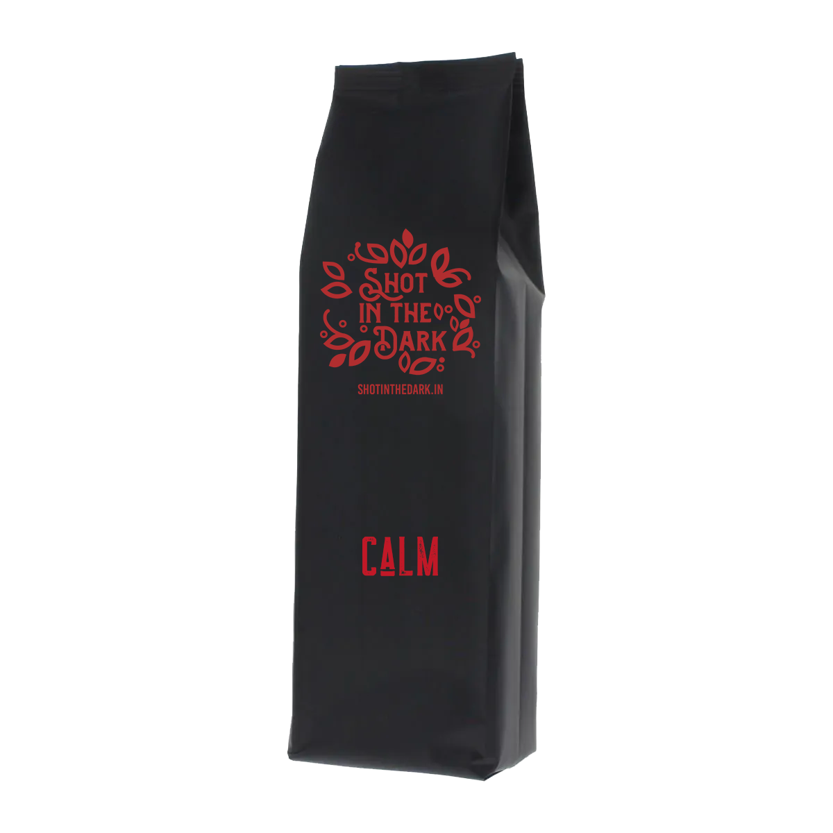 Calm : Shot in the Dark House Roast. 90% Arabica coffee blended with 10 % Robusta
