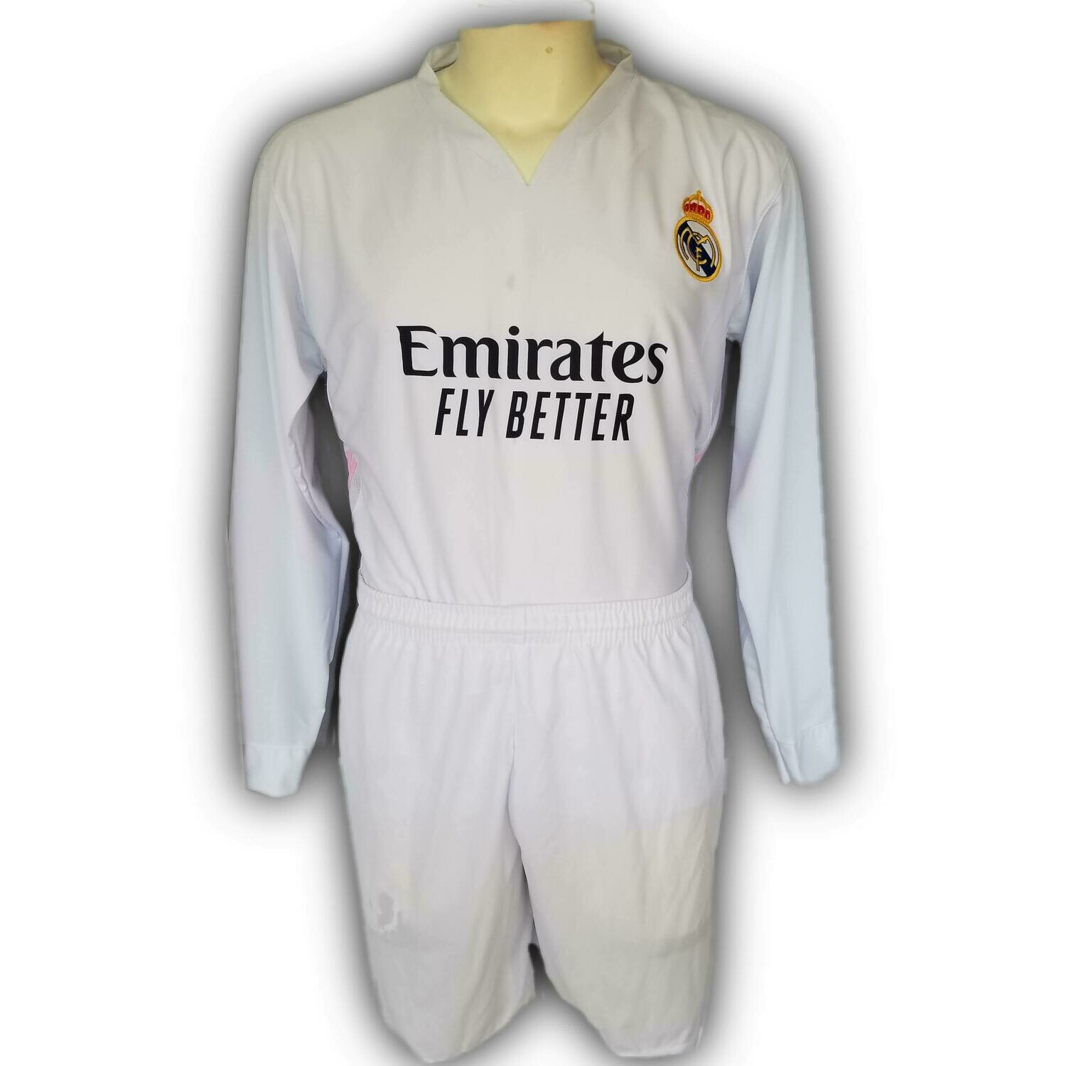 UNIFORME REAL MADRID LOCAL 2021 MANGA LARGA DRI-FIT