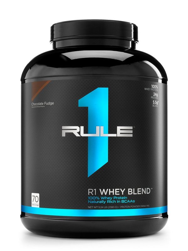 RULE ONE WHEY BLEND 5 LBS SABOR CHOCOLATE FUDGE (70 SERVICIOS)
