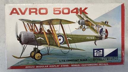 AVRO 504K 1/72, Size: 1/72, Alternate Lookup: MPC 5005-50