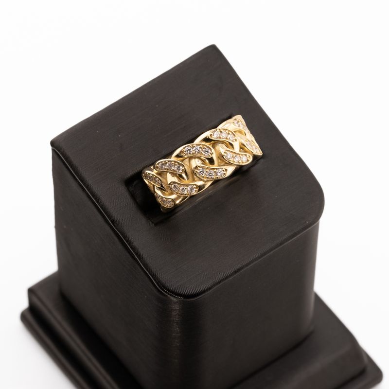Diamond Cuban Ring
