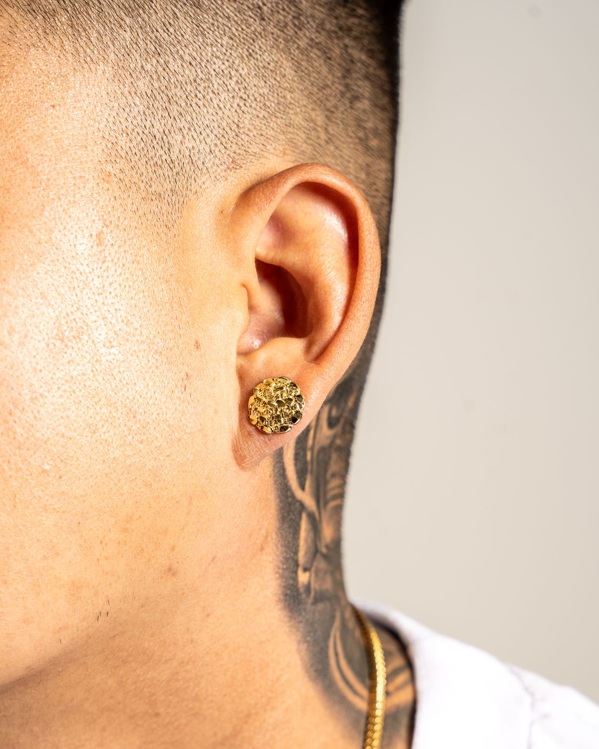 10k Nugget cuts Earrings M