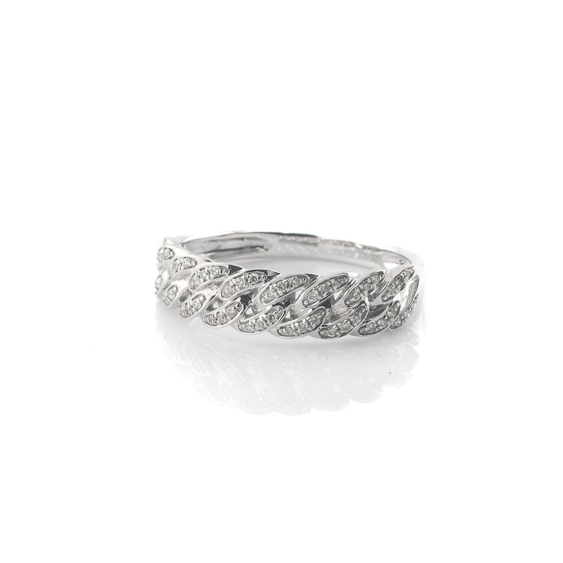 14k Diamond Cuban Ring