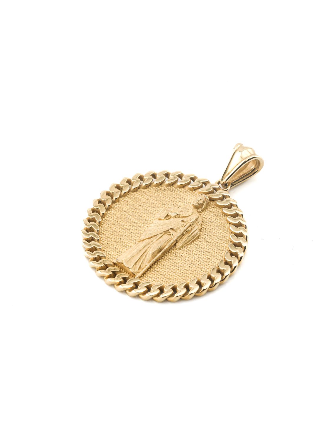 14k St. Jude Cuban Pendant