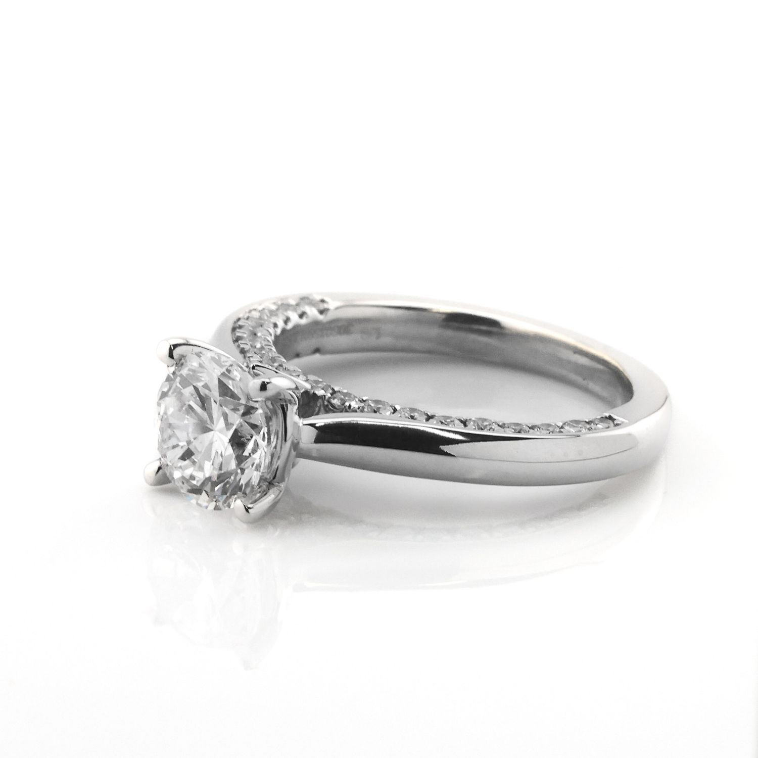 14k Round Layered Diamond Ring