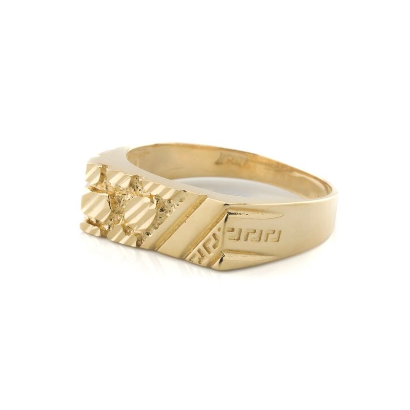 14k Rectangle Nugget Ring