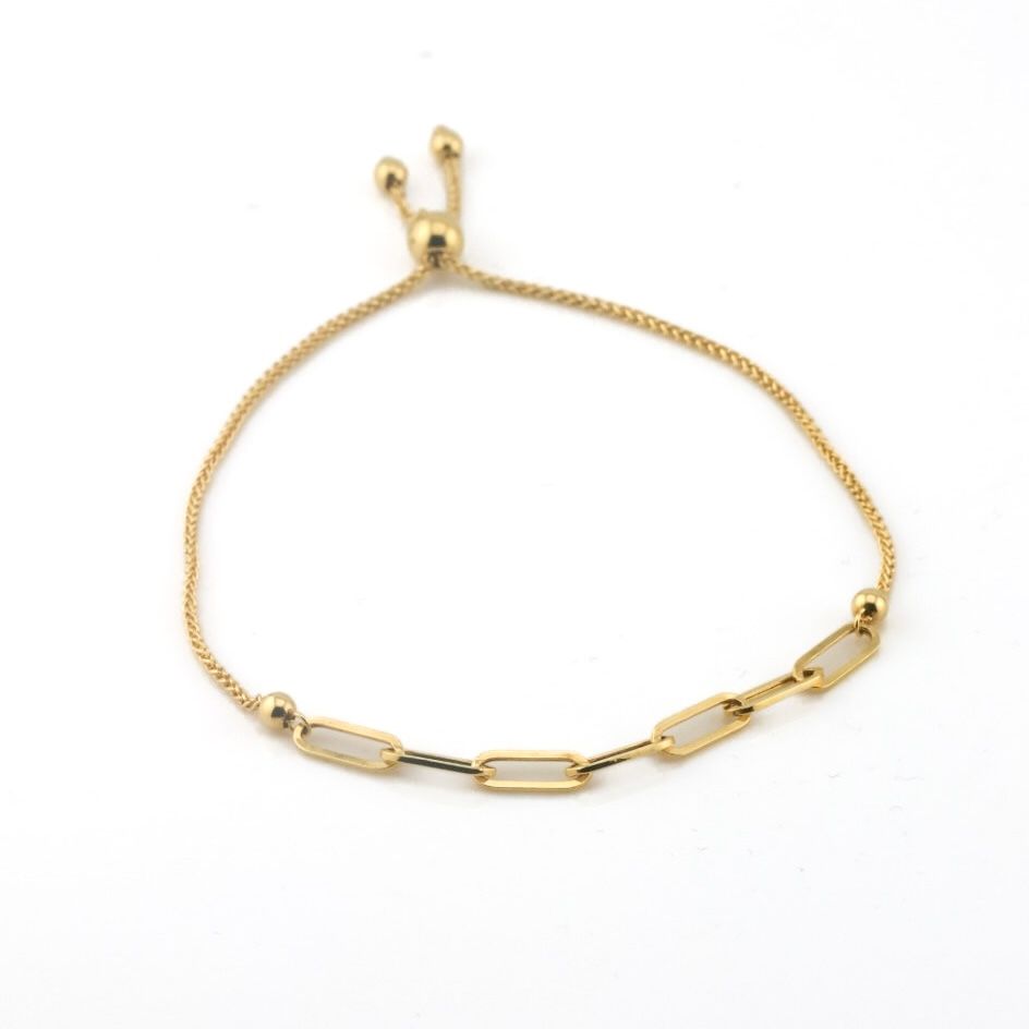 3mm Paperclip Bracelet 7&quot;