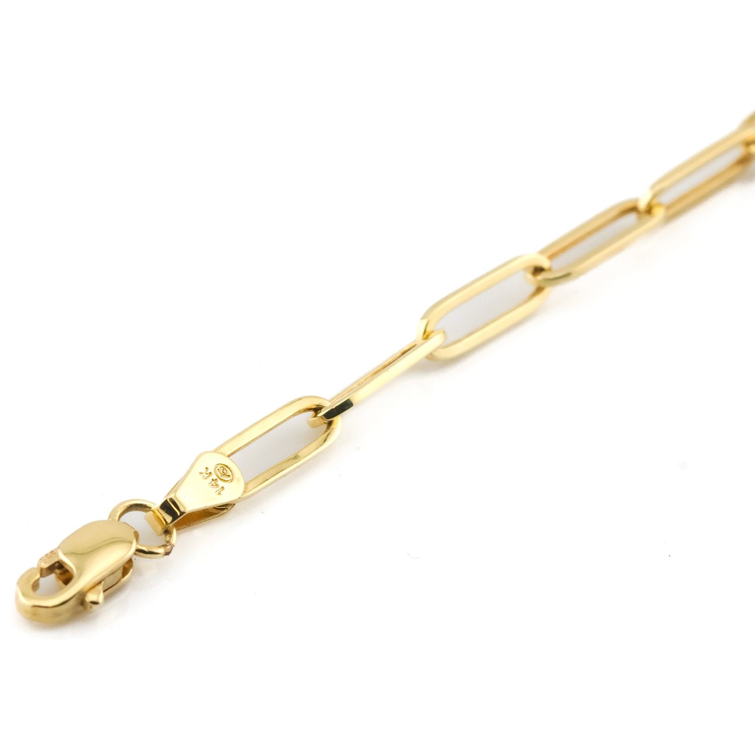 14kPaper Clip bracelet