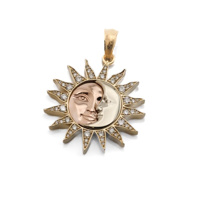 14K the Moon&amp;Sun Pendant