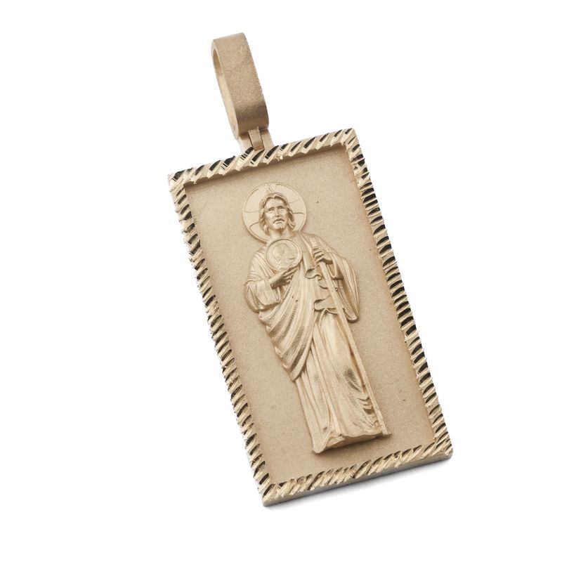 14k San Judas Prayer pendant