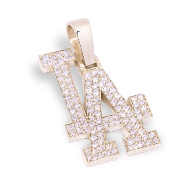 14k LA DIAMOND PENDANT