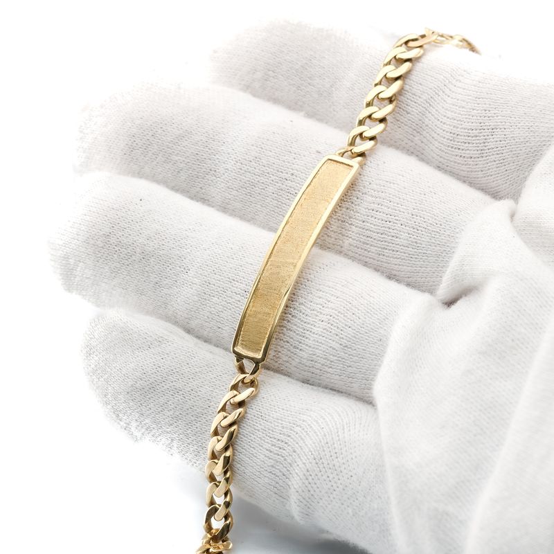 10k curb name bracelet