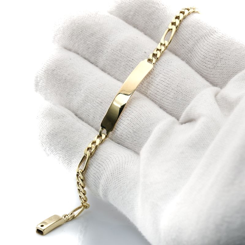 10k s Figaro name bracelet