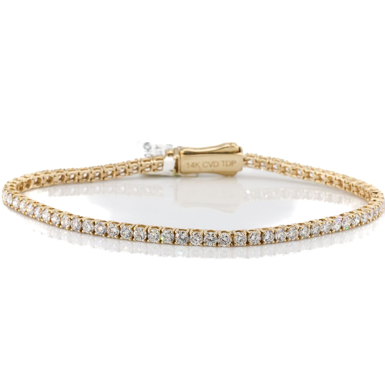 14k 4ct Tennis Bracelet