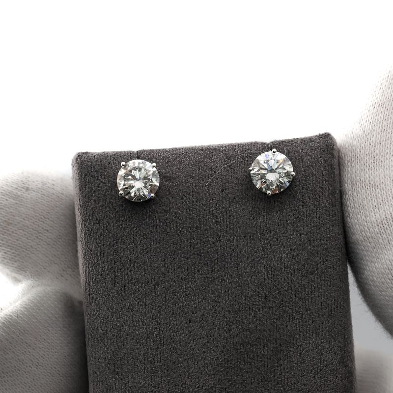 14k wg  2cts Studs