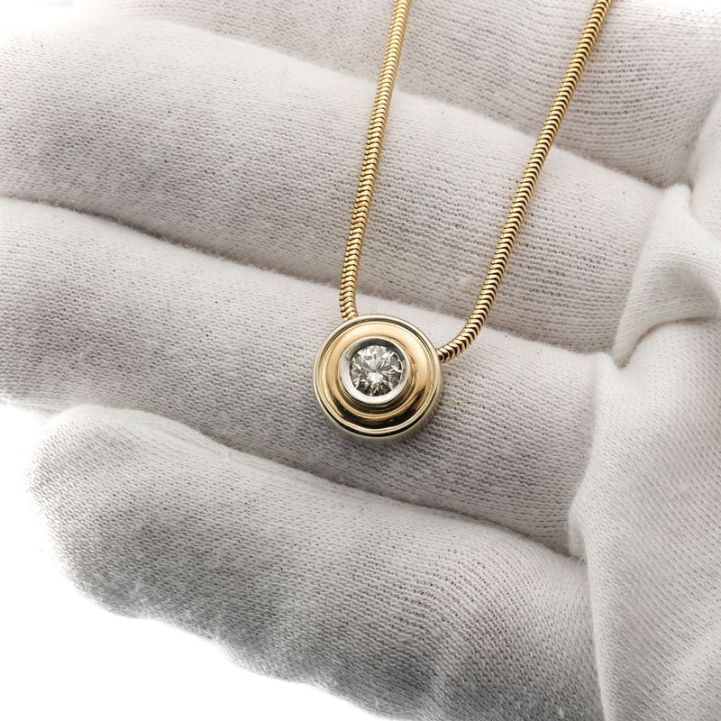 18K Gold Diamond Bezel Set