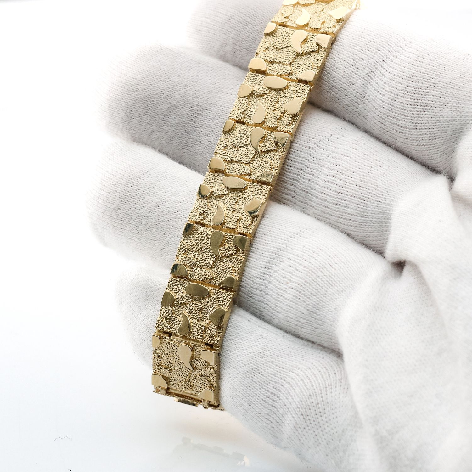 14k Nugget bracelet