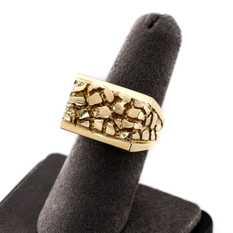14k Nugget 3D Ring